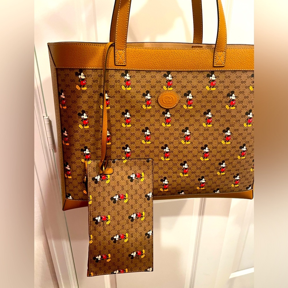 Gucci X Disney tote with wristlet